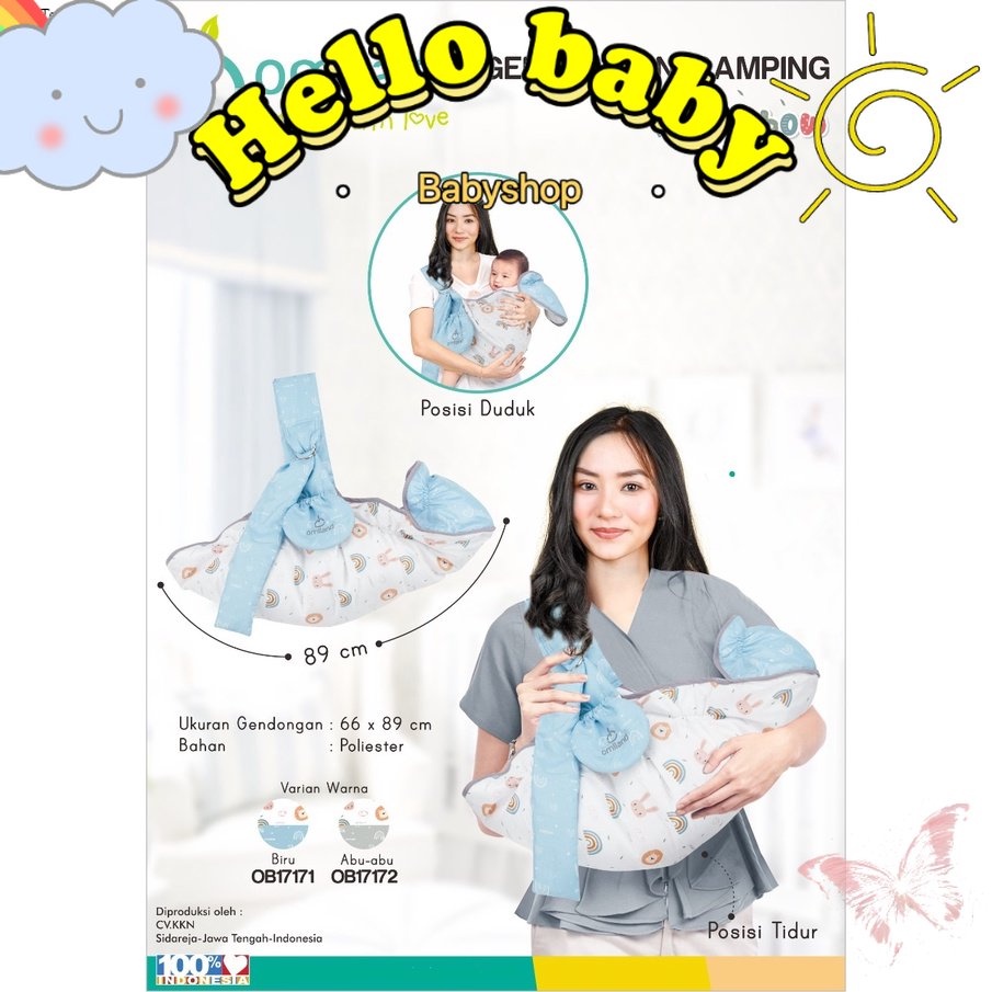 Omiland Gendongan Bayi Samping Cocok u/ Newborn Rainbow Series - OB17171-2