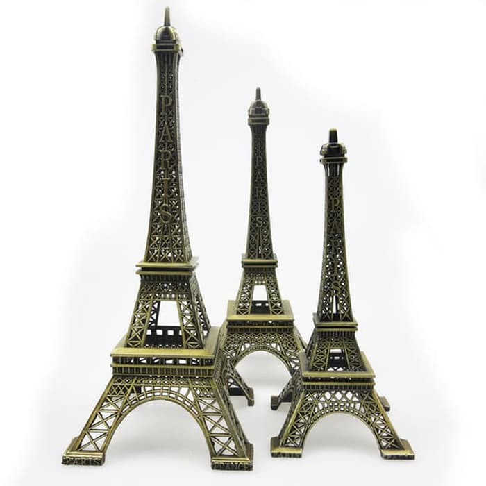 13 CM Eiffel tower Pajangan Miniatur eiffel Paris ( France / Prancis )