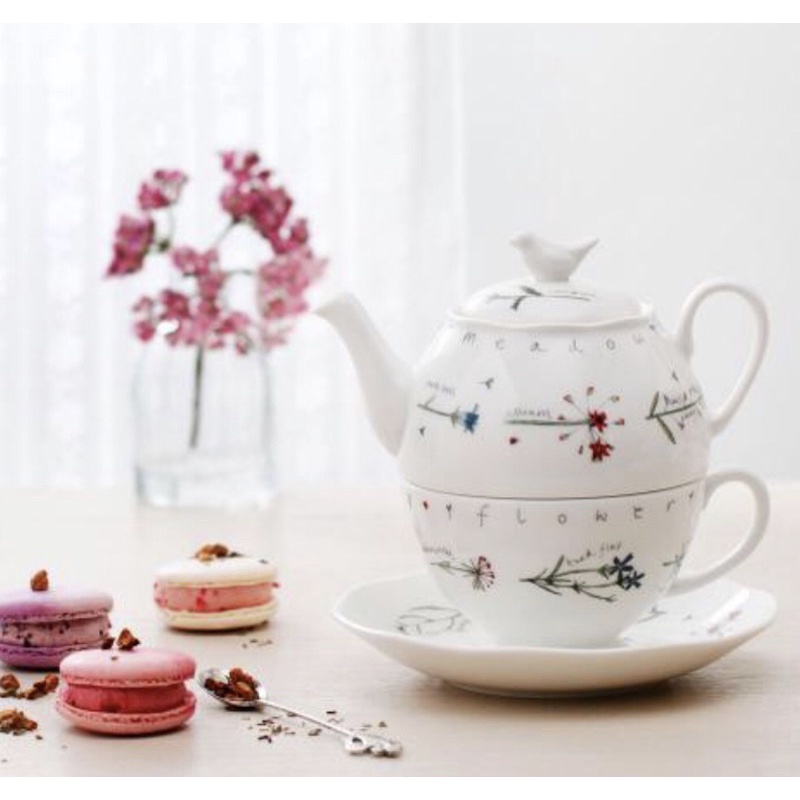 Meadow Flower Tea for One Set Teapot Cup Saucer Teko Cangkir St James