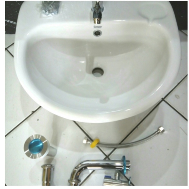 Paket Wastafel American Standard Studio 50 Lengkap Pembuangan Model Pencet