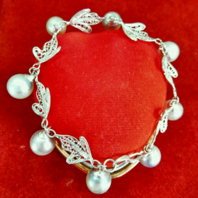 Gelang Perak Mutiara