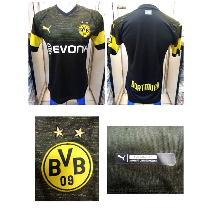 PROMO hitam JERSEY DORTMUND AWAY GRADEORI 2018 2019 PALING MURAH