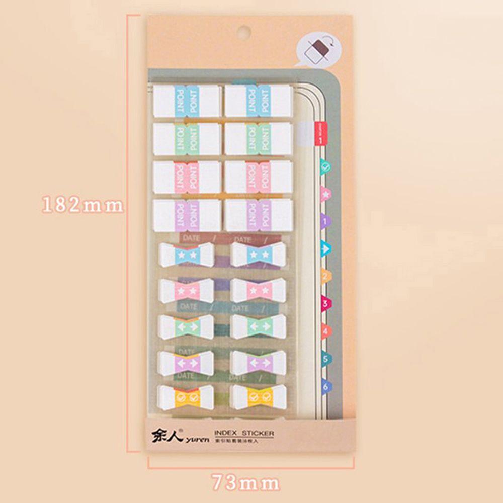 [Elegan] Index Memo Pad Kertas Nota Kreatif Sticky Notes Memo Pad Perlengkapan Kantor Klasifikasi Tanda Planner DIY Scrapbooking