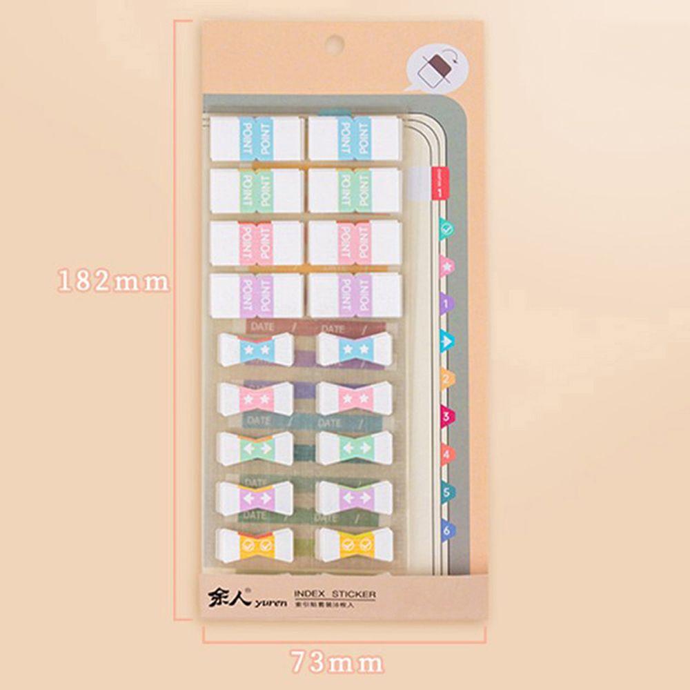 Lanfy Index Memo Pad Note Paper Kawaii Sticky Notes Memo Pad Perlengkapan Kantor Klasifikasi Tanda Siswa Alat Tulis DIY Scrapbooking