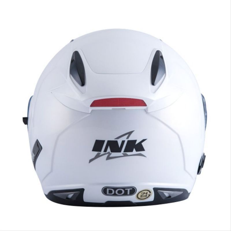 Helm INK METRO 2 Double Visor Putih Hitam Glossy Doff Merah Ferarri Gunmet Pelindung Kepala Pria 2 Wanita