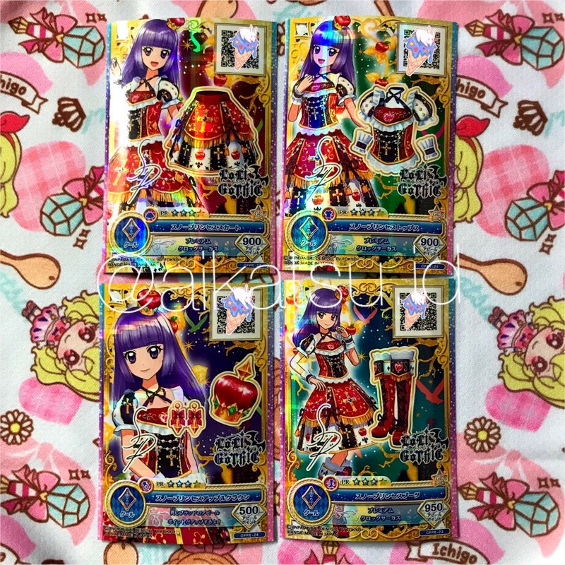 Kartu Aikatsu Jepang Premium Snow Princess Signed Set