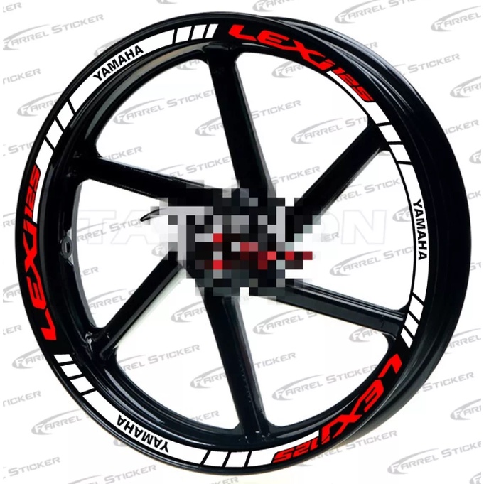 Stiker Velg Motor Yamaha Lexi125 Cutting Sticker Variasi Pelk