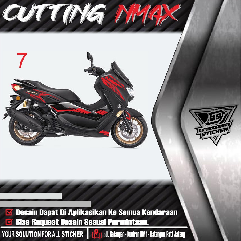 Sticker Cutting Yamaha NMAX New 2020-2021 / Old (07) - Sticker Variasi motor