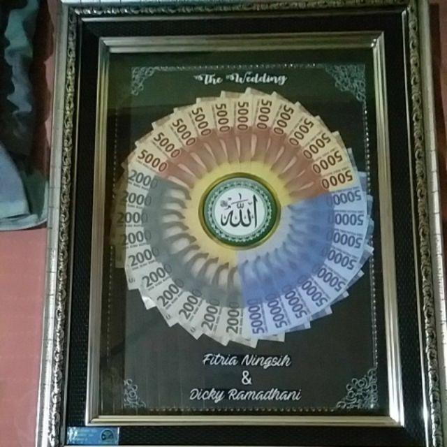 Mahar Nikah Uang Kuno , Mahar Uang, Mahar Cikarang Bekasi, Seserahan Bingkai 3d 12r