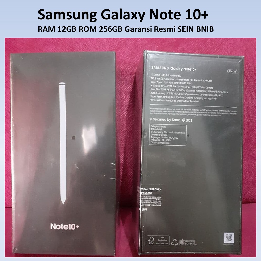 Samsung Galaxy Note10+ Smartphone [256 GB/ 12 GB] - new BNIB Garansi SEIN.