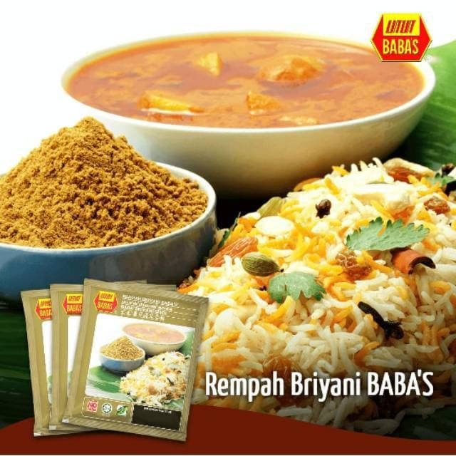 

Ready- Bumbu Nasi Biriyani India - Babas Briyani