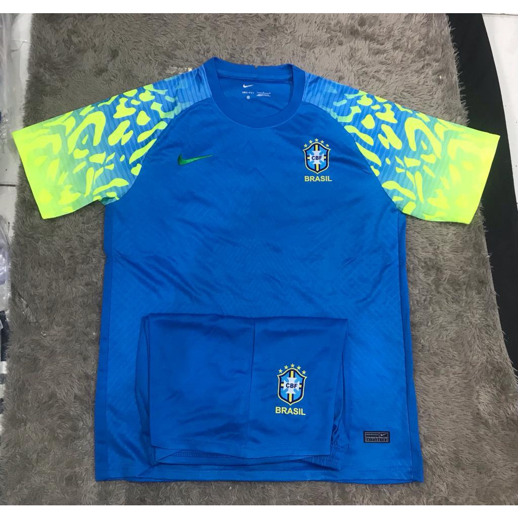 Jersey bola negara Brazil away 2022 - 2023 GO import