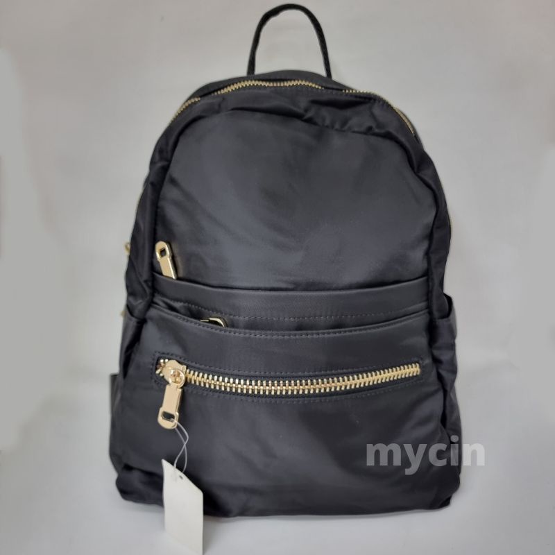 Tas Ransel Kecil Wanita/ Backpack Cewek/ Tas Punggung - Hitam Biru (7133)