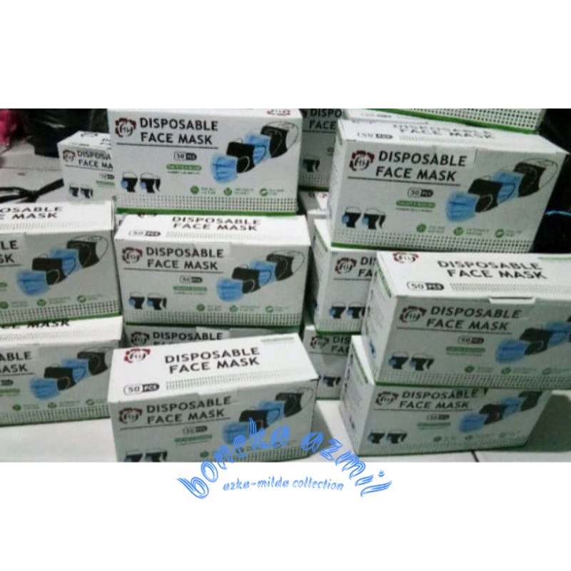 Masker disposable 3 ply earlop harga satuan