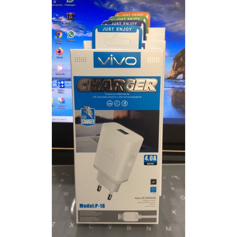 charger branded P 18    5v 4A / casan hp  samsung / xiaomi / oppo / vivo