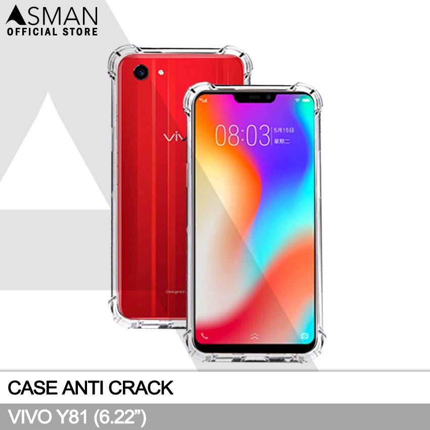 Anti Crack Vivo Y81 (6.22&quot;) | Soft Case Anti Bentur - Clear
