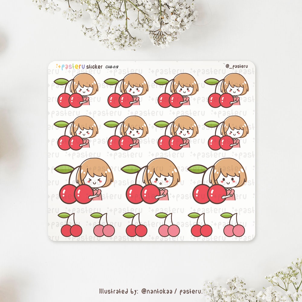 

Kawaii Chibi Cherry | Pasteru Planner Journal Sticker