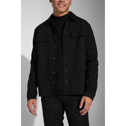 Jaket Pria Shacket Jacket Navy Black Brown PREPP STUDIO Original Free Gift