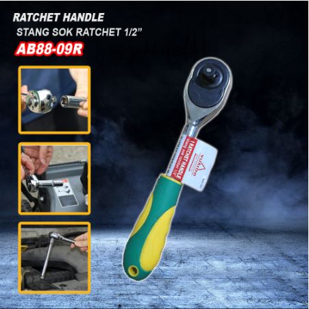 Ratchet Handle 2 Arah Untuk Mata Sock 1/2 Gagang kunci shock / Gagang Rachet 1/2inch YUKIDO