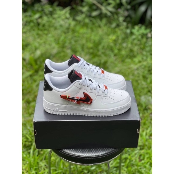 Nike Air Force 1 Low Carabiner Swoosh Red Original Resmi