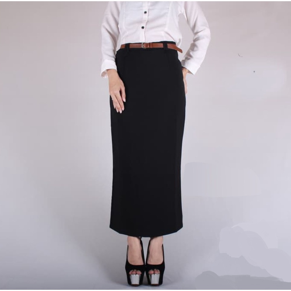 Rok Sepan Wiron Belakang Rok Kerja Biron Wanita - Rok Panjang Wanita Kasual - Rok Kerja Wanita Rok S