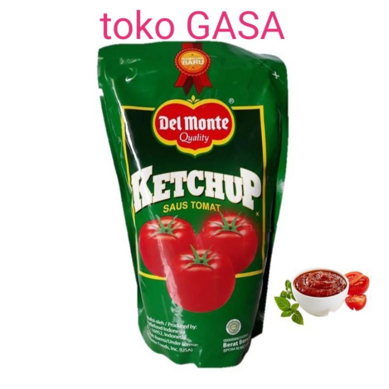 

Del Monte Saus saos Tomat Delmonte Pouch 1kg Kemasan Refill - Del Monte Ketchup