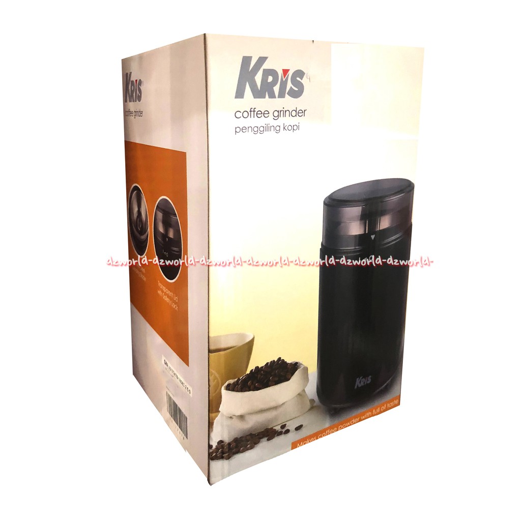 Kris Coffee Grinder Alat Penggiling Kopi Mini 60gr Warna Hitam Krischef Cofee Kopi Grinders Black Mesin Coffeegrinders Machine