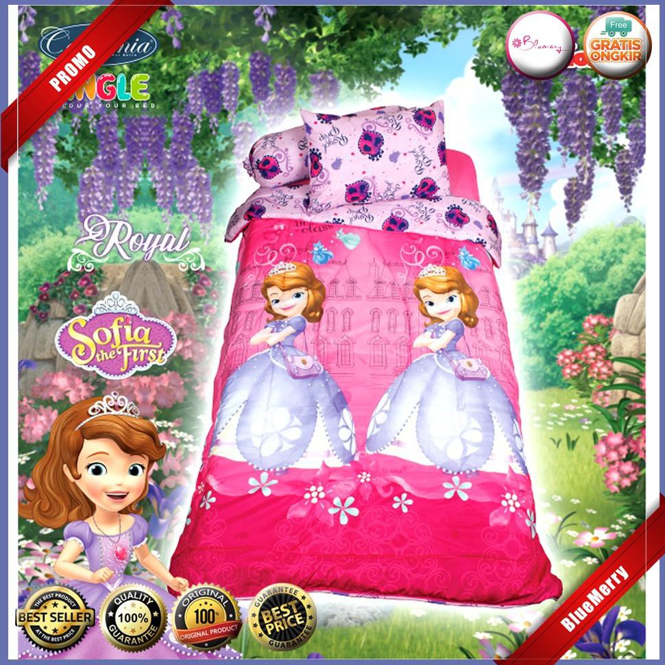 Bedcover Set California Sofia Royal Single 120 No.3 Disney Princess BMSC645