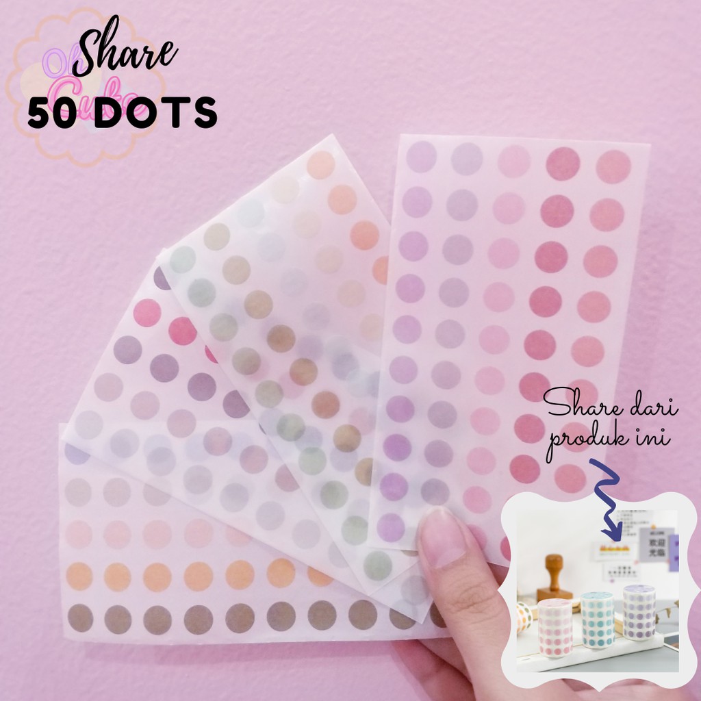 

SHARE 50 DOTS Journal Bullets 0.8 CM Colouful Series