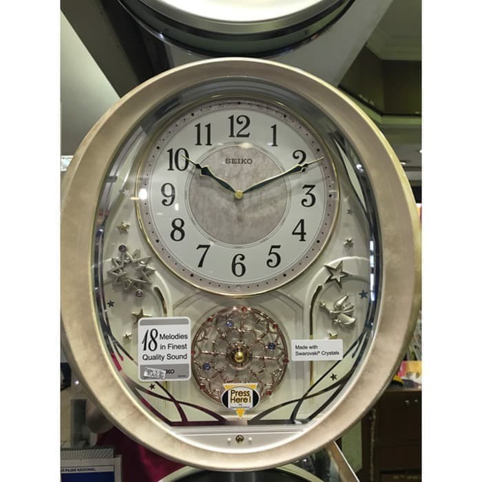 Jam Dinding Seiko Japan Bunyi QXM370 QXM370P ORIGINAL