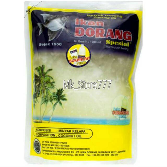 Minyak Ikan Dorang  Special 2 Liter