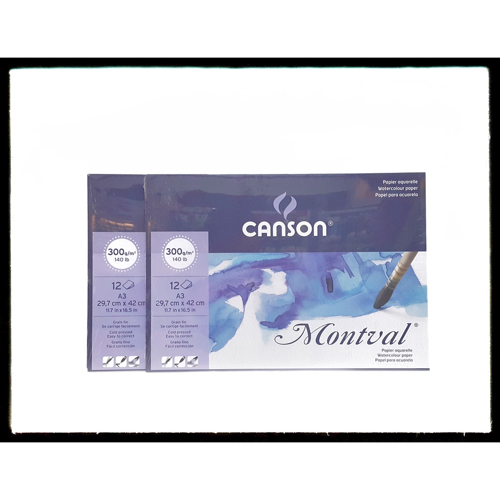 

Canson Montval 12 Sheet A3 300 Gr