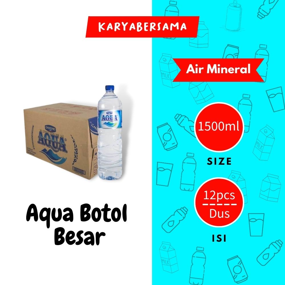 

Aqua 1500 Ml Isi 12 Pcs