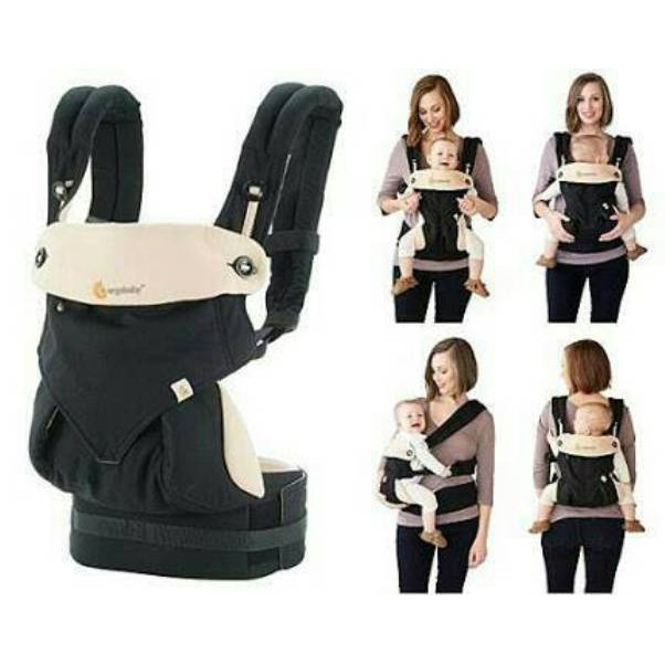 Gendongan Ergo Baby - Ergo Baby Carrier 360 Black (4 posisi)