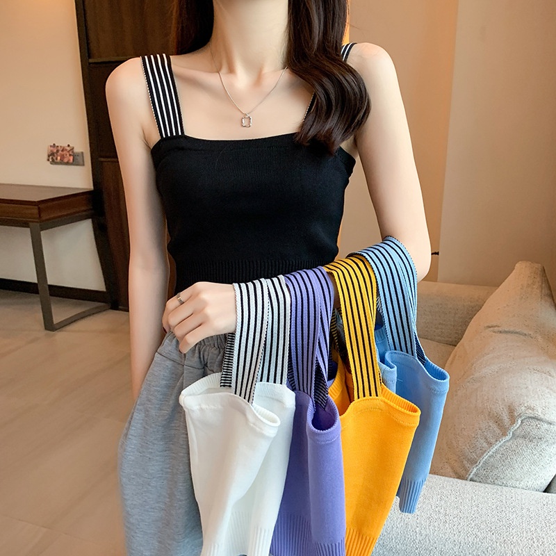 HUES.ID Tank Top Wanita Square Neck Tank Top Import Style Korea 4052