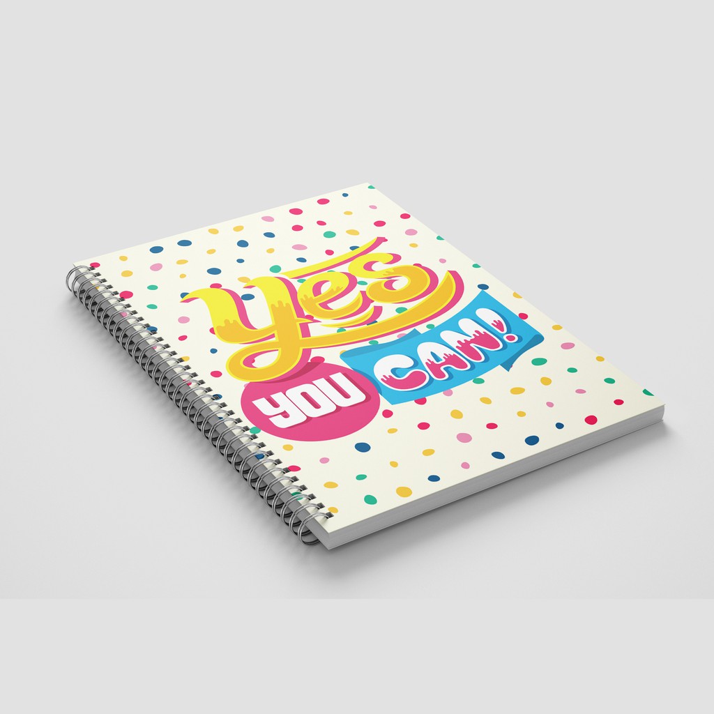 

NOTEBOOK SPIRAL YES YOU CAN - A5