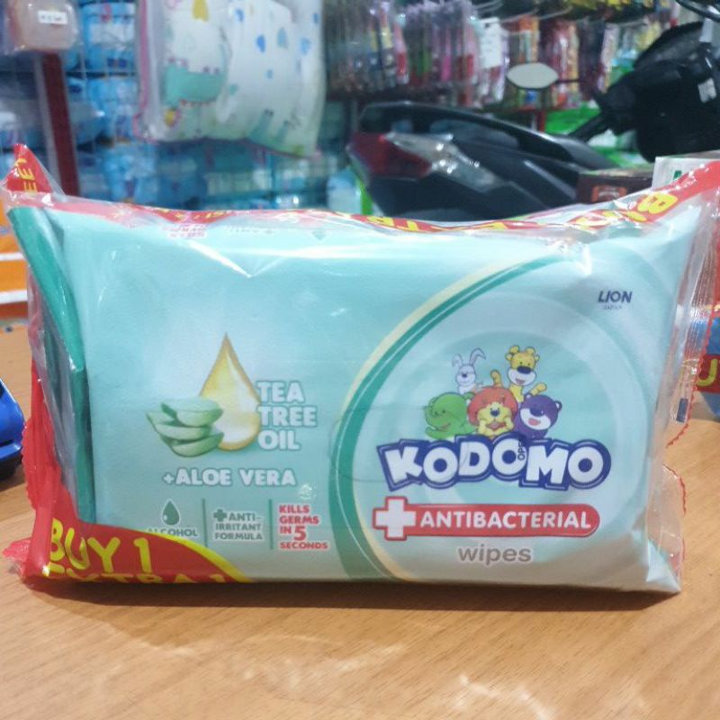 KODOMO TISSUE BASAH BUY1 GET1  50 SHEETS