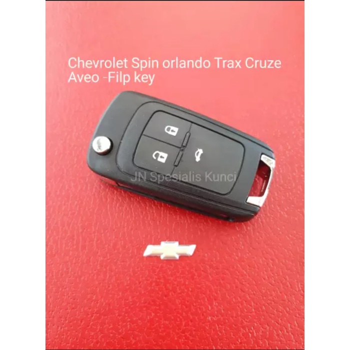 CASING KUNCI LIPAT (FILP KEY) CHEVROLET CRUZE 3 TOMBOL