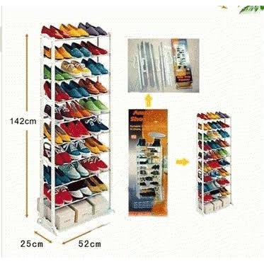 Amazing Shoe Rack / Rak Penyimpanan Sepatu 10 Tingkat/ Gantungan Hijab