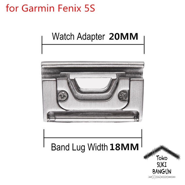 Garmin FENIX 7X 7 7s 6X 6 6s 5X 5 5s Forerunner 935 945 Adapter CONNECTOR Metal Stainless Steel