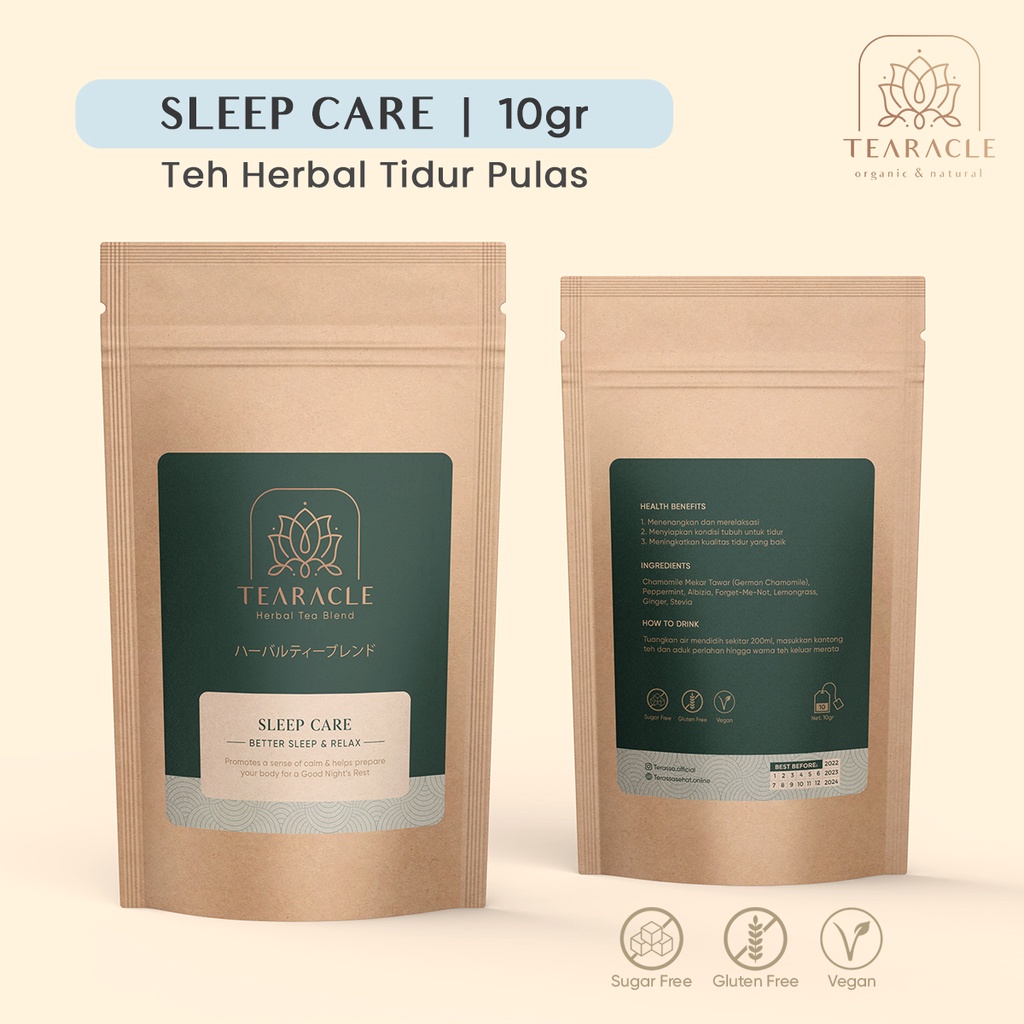 

Teh Bunga Tidur Pulas Nyenyak Anti Insomnia - Sleep Care Tearacle Herbal Tea Blend