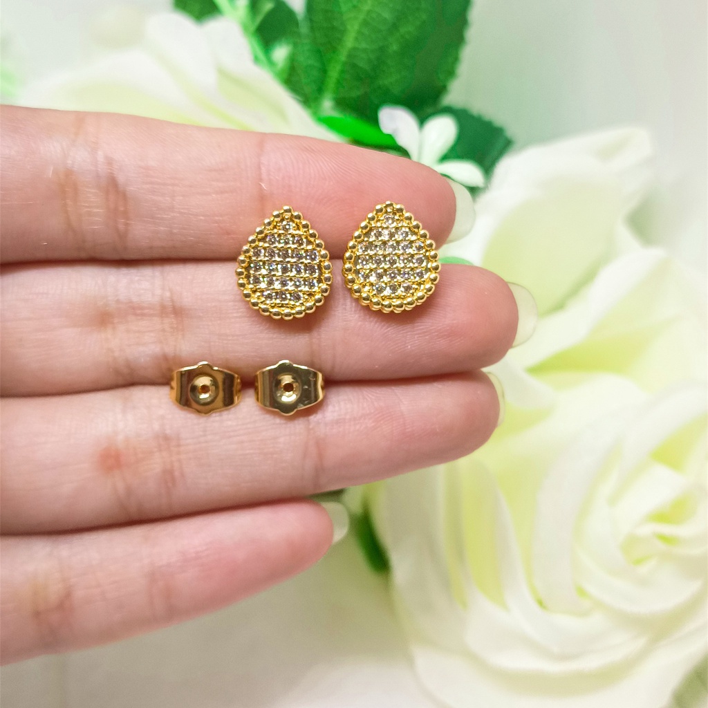 Earring Anting Fashion Wanita xuping perhiasan lapis Emas 24k