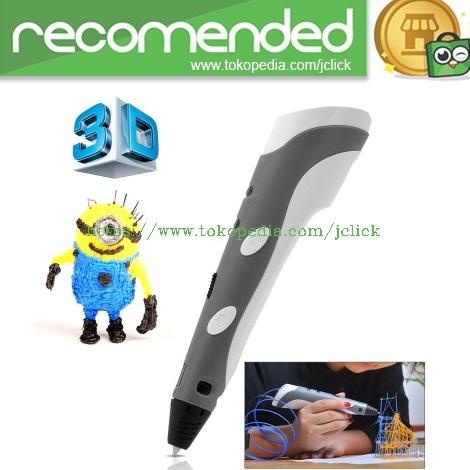 

3D Stereoscopic Printing Pen for 3D Drawing - White/Black