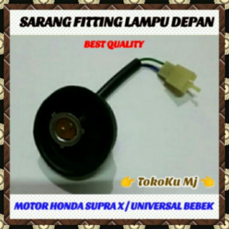 FITTING COP SOCKET LAMPU DEPAN MOTOR HONDA (BEST QUALITY PRODUCT)