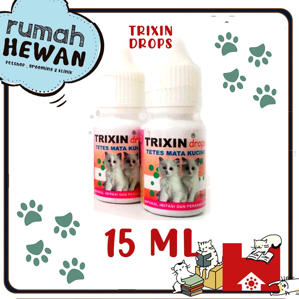 Trixin Obat Tetes Mata dan Hidung Kucing 15ml