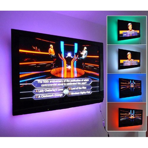 Lampu LED Strip RGB 5050 50cm 2 PCS dengan 5V USB Controller &amp; Remote Control - L5 - Black