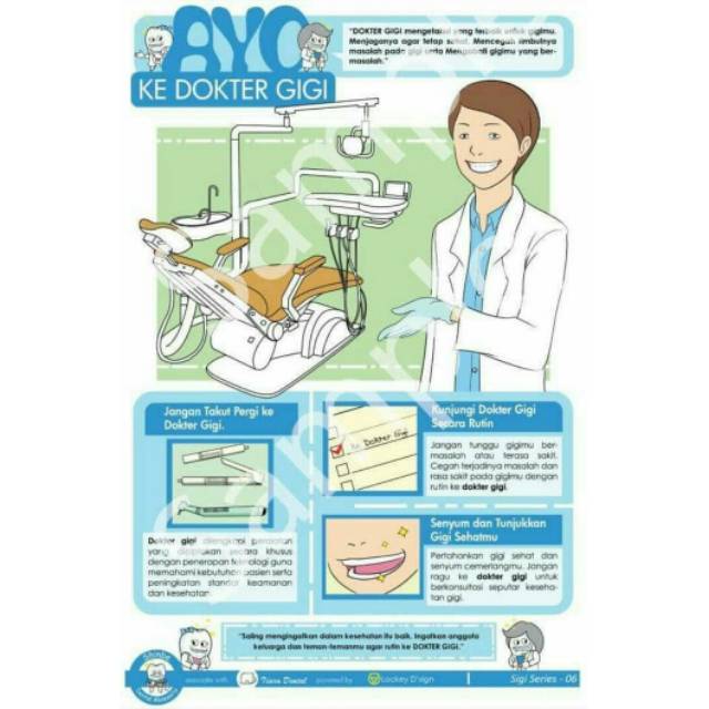 Poster Gigi Ayo Ke Dokter Gigi Shopee Indonesia