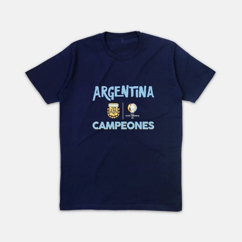 T Shirt Kaos Argentina Campeones Copa America