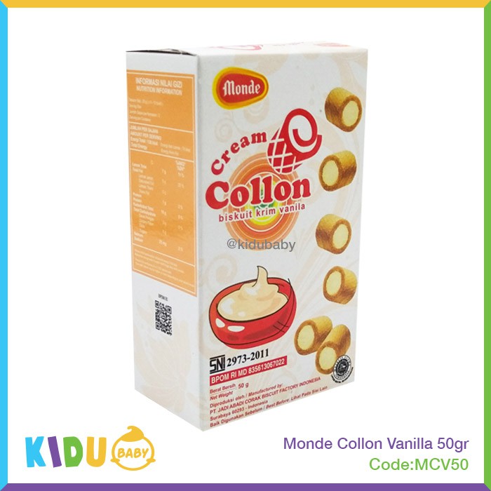 Biskuit Cemilan Monde Collon 50gr Kidu Baby