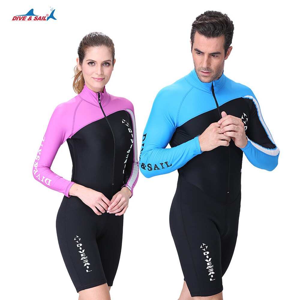 PREORDER Menyelam & Layar 1.5MM Neoprene Wetsuit Pria Wanita Panjang/Lengan Pendek Batang One